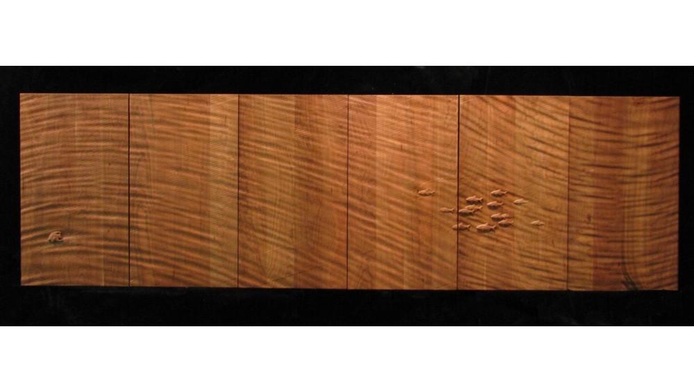 Textured Door with Angelfish