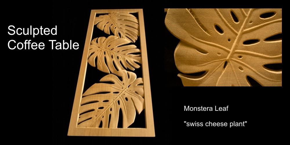 monstera leaf table Monstera Table – Carveture